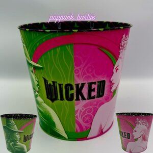 Wicked Movie Theatre Exclusive Embossed Popcorn Bucket Tin Glinda Elphaba